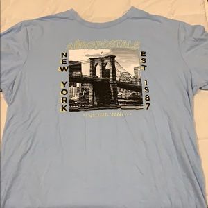 Light Blue Aeropostale Graphic Tee